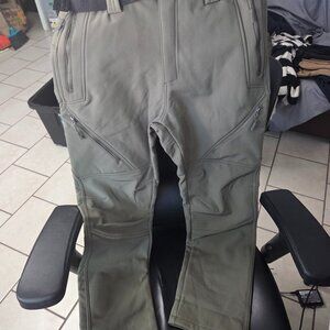 Free Soldier F.A.952303 Army Green 30W 30L Fleece lined Snow ski pants